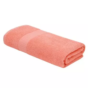 Махровое полотенце, размер 50х80 см, цвет розовый