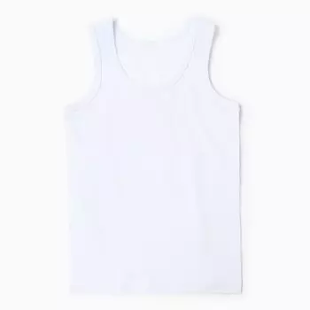 Майка детская, цвет белый, рост 110 см