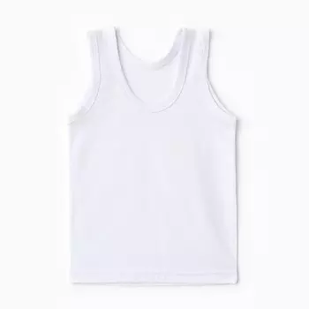 Майка детская, цвет белый, рост 116-122 см