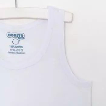 Майка детская, цвет белый, рост 116 см