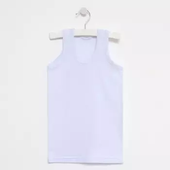 Майка детская, цвет белый, рост 122-128 см