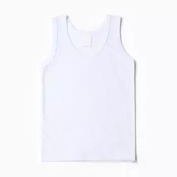 Майка детская, цвет белый, рост 122 см (32)