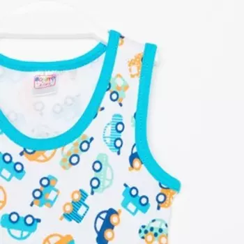 Майка детская, цвет бирюзовый, рост 74