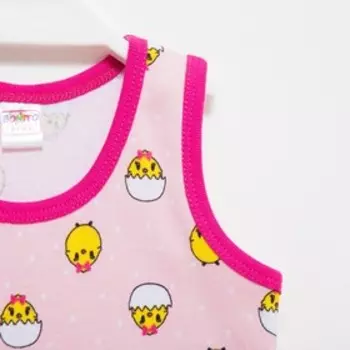 Майка детская, цвет малиновый, рост 74