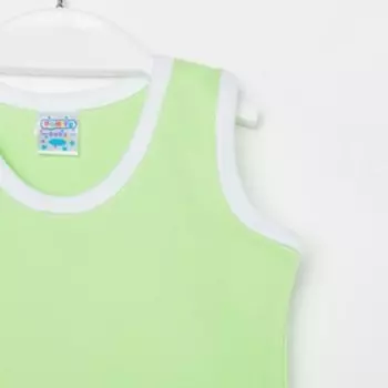 Майка детская, цвет салатовый, рост 68 см