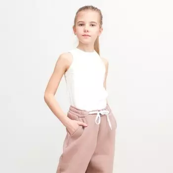 Майка детская MINAKU: Home collection kids цвет белый, рост 134 см