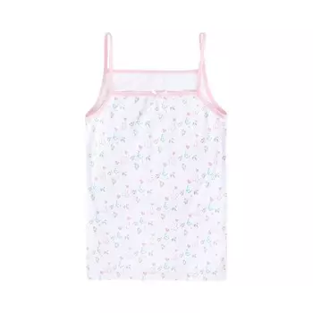 Майка для девочек, рост 110-116 см, цвет белый