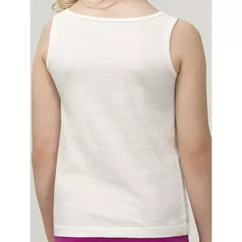 Майка для девочек, рост 110 см, цвет белый