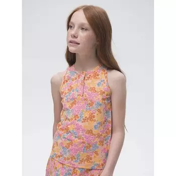 Майка для девочек, рост 146 см, цвет персиковый