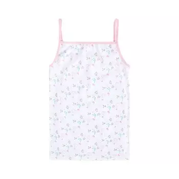 Майка для девочек, рост 86-92 см, цвет белый