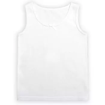 Майка для девочек, рост 86 см, цвет белый