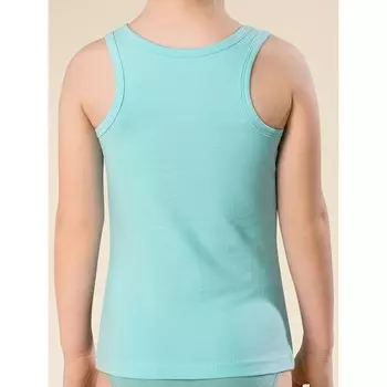 Майка для девочек, рост 92 см, цвет лазурный