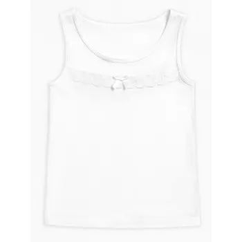 Майка для девочек, рост 98 см, цвет белый