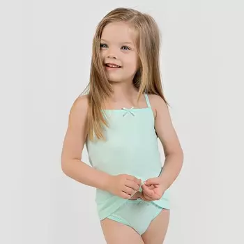 Майка для девочки «Basic», рост 122-128 см, цвет ментоловый