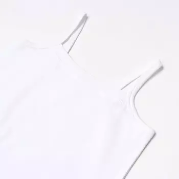 Майка для девочки, цвет белый, рост 104 см