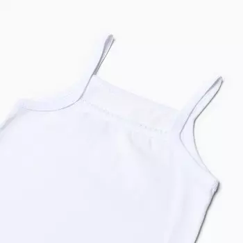 Майка для девочки, цвет белый, рост 110-116 см