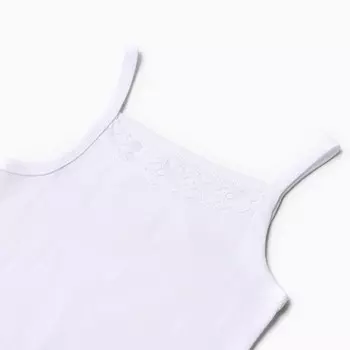 Майка для девочки, цвет белый, рост 116 см (60)