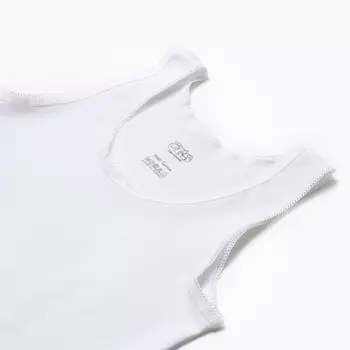 Майка для девочки, цвет белый, рост 122-128 см