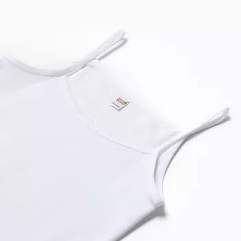 Майка для девочки, цвет белый, рост 134-140 см