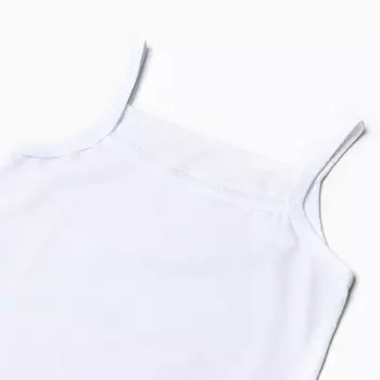 Майка для девочки, цвет белый, рост 140-146 см