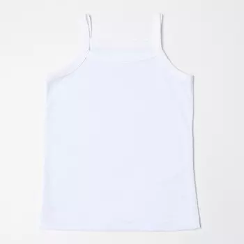 Майка для девочки, цвет белый, рост 86 см