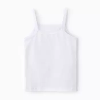 Майка для девочки, цвет белый, рост 98-104 см