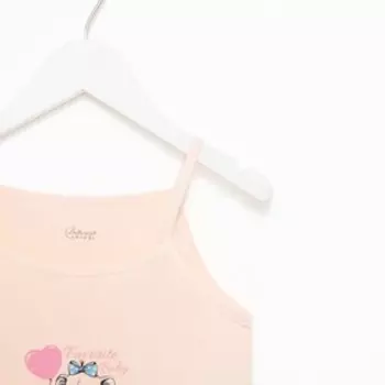 Майка для девочки, цвет розовый, рост 146-152 см