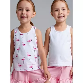 Майка для девочки PlayToday, рост 98 см, 2 шт