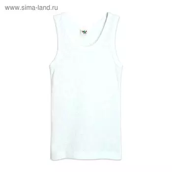 Майка для девочки, рост 122-128 см, цвет белый