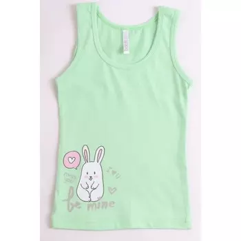 Майка для девочки, рост 134 см, цвет мятный