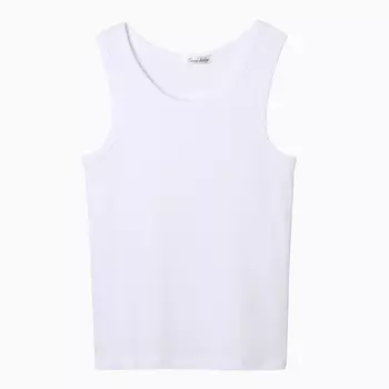 Майка для мальчика, цвет белый, рост 104-110 см