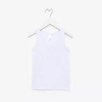 Майка для мальчика, цвет белый, рост 98 см