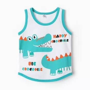 Майка для мальчика, цвет бирюзовый, рост 92 см