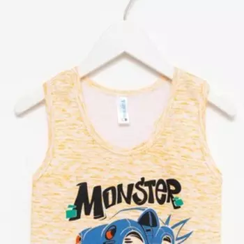 Майка для мальчика, цвет оранжевый, рост 104 см