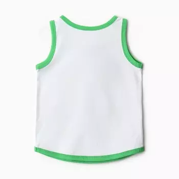 Майка для мальчика, цвет ярко-зеленый, рост 104 см