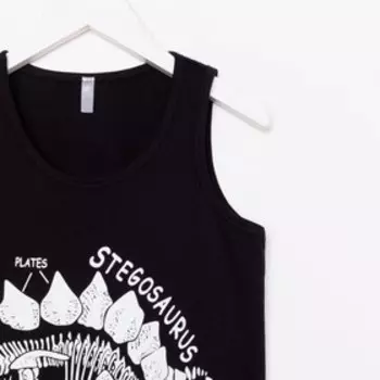 Майка для мальчика, цвет темно-синий, рост 122