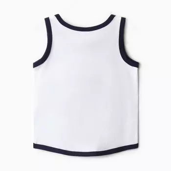 Майка для мальчика, цвет тёмно-синий, рост 92 см