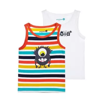 Майка для мальчика, рост 98 см, 2 шт