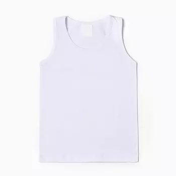 Майка для мальчиков, цвет белый, рост 86 (1 год)