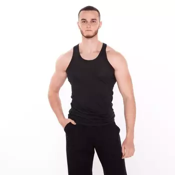 Майка мужская, цвет чёрный, размер 52