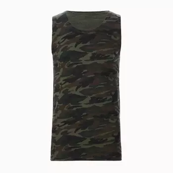 Майка мужская камуфляж пятна, цвет зелёный, размер 46-48