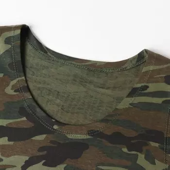 Майка мужская камуфляж пятна, цвет зелёный, размер 52-54