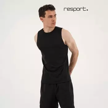 Майка мужская Resport, р. 54, цвет чёрный, базовая