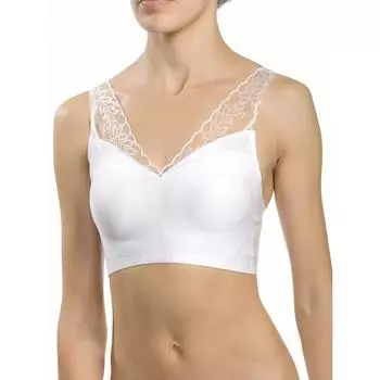 Майка-топ женская, размер XS, цвет белый