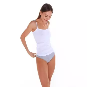 Майка женская, цвет белый, р-р 46