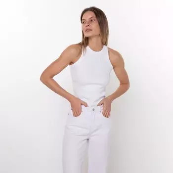 Майка женская, цвет белый, размер 50