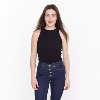 Майка женская, цвет чёрный, размер S (42)