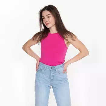 Майка женская, цвет розовый, размер S (42)