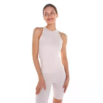 Майка женская, цвет тёмно-кремовый, размер 46 (L)