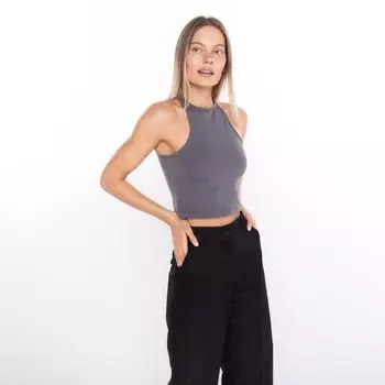 Майка женская, цвет тёмно-серый, размер 44(М)